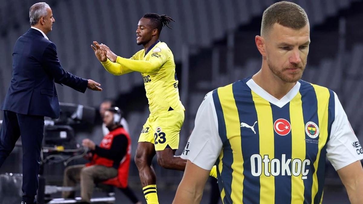 Fenerbahçe de İsmail Kartal dan sürpriz karar Dzeko ilk kez yedek