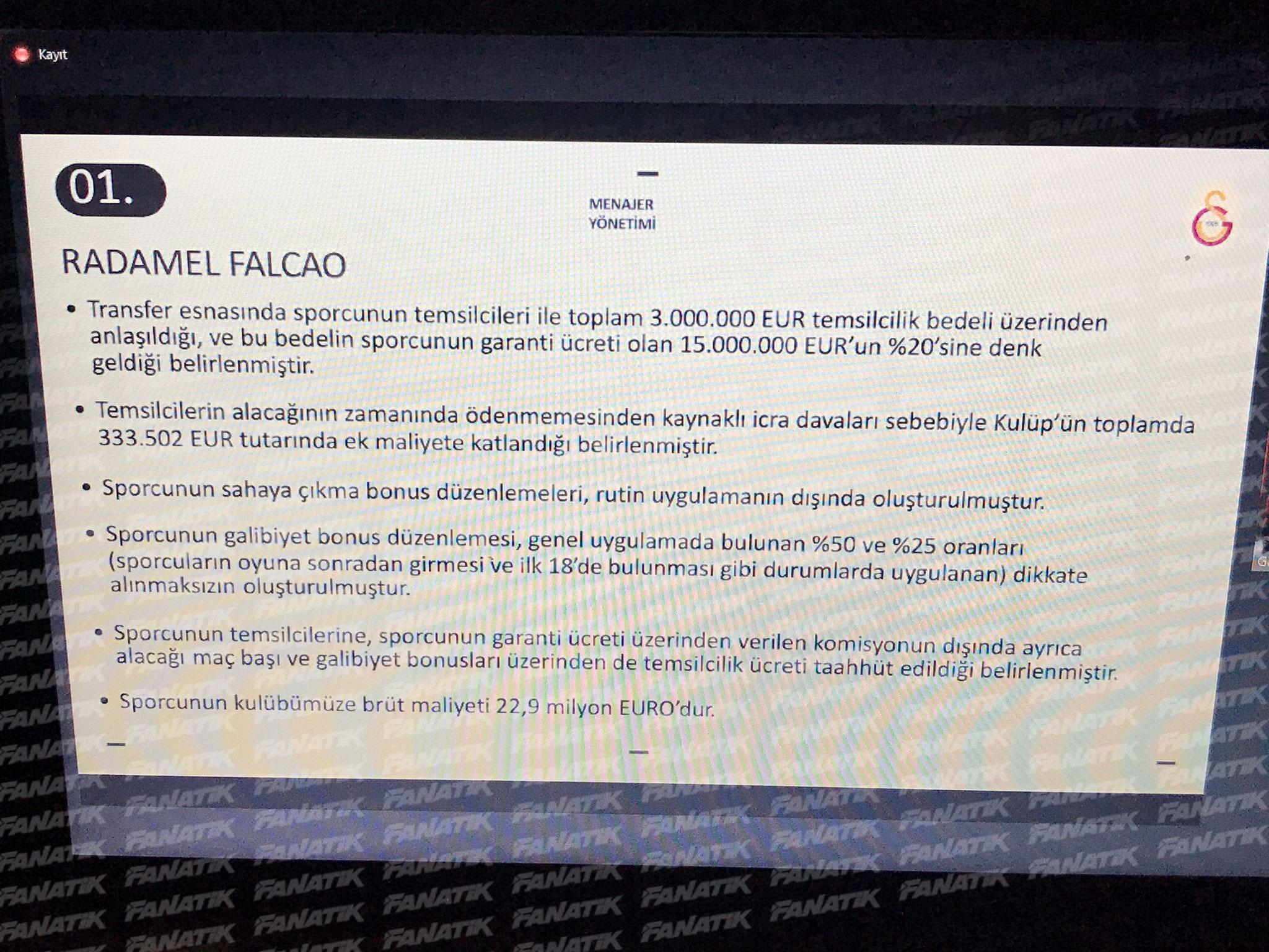Bomba Falcao ve Sekidika detayı... Galatasaray Başkanı Burak Elmas, menajer ücretlerini açıkladı