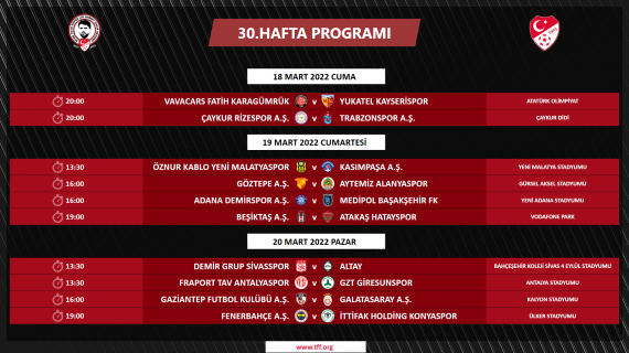 Son dakika | Süper Ligde 27-30. hafta programları açıklandı İşte derbi tarihleri