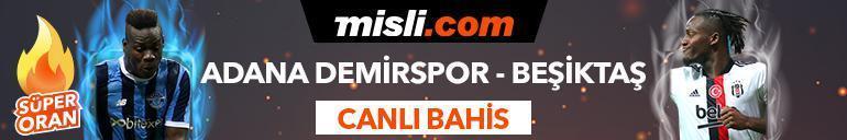 Adana Demirspor - Beşiktaş maçı iddaa oranları Heyecan misli.comda