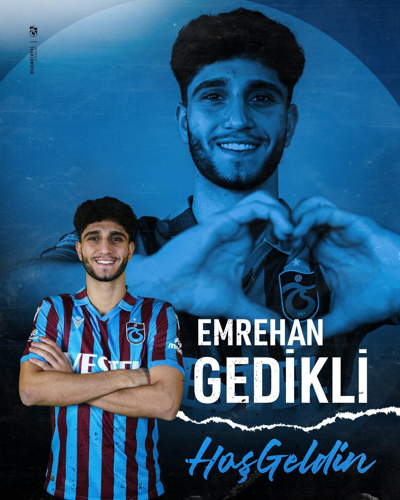 Son dakika Trabzonspor, Emrehan Gedikliyi açıkladı İşte bonservisi ve yıllık ücreti