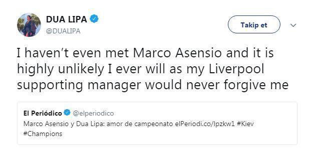 Dua Lipadan Marco Asensio iddialarına yanıt