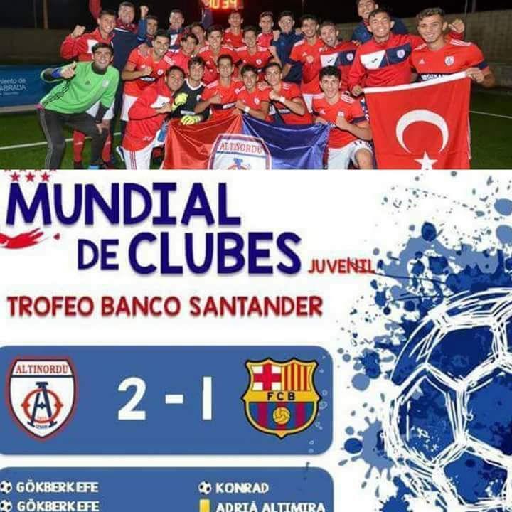 Altınordu, Barcelonayı devirdi