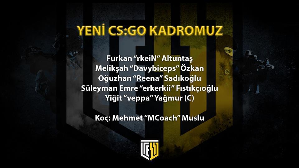 Crew Esports CS:GO kadrosunu açıkladı