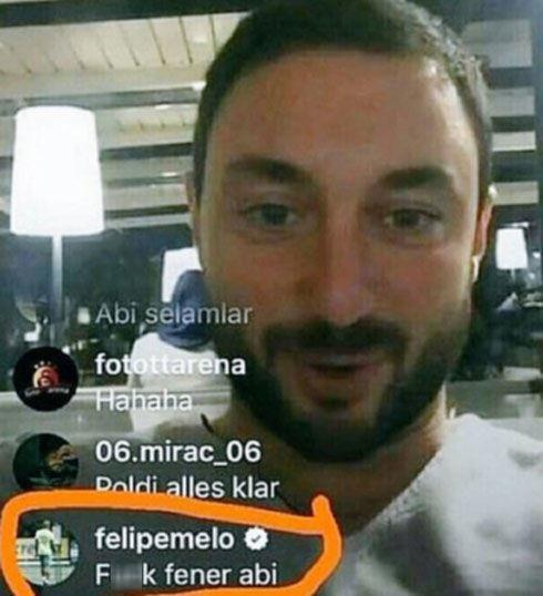 Felipe Melodan Fenerbahçeye küfür