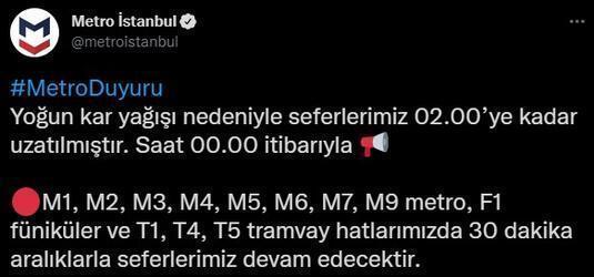 Son dakika haberi İstanbulda metrolar saat kaça kadar çalışacak İstanbul Metro Saatleri...