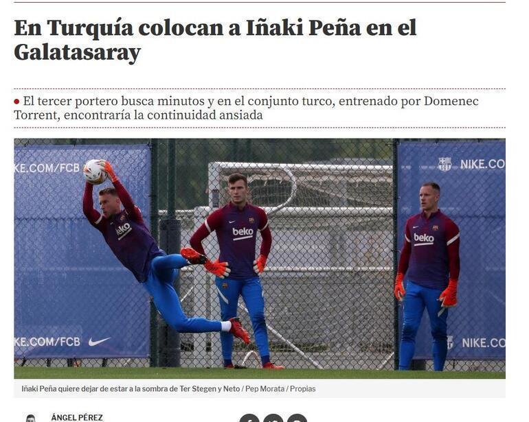 Galatasaray transfer haberi İspanyollar duyurdu Barcelonanın kalecisi İnaki Pena geliyor