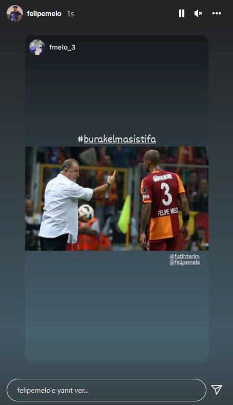 Felipe Melodan flaş Galatasaray yönetimi paylaşımı