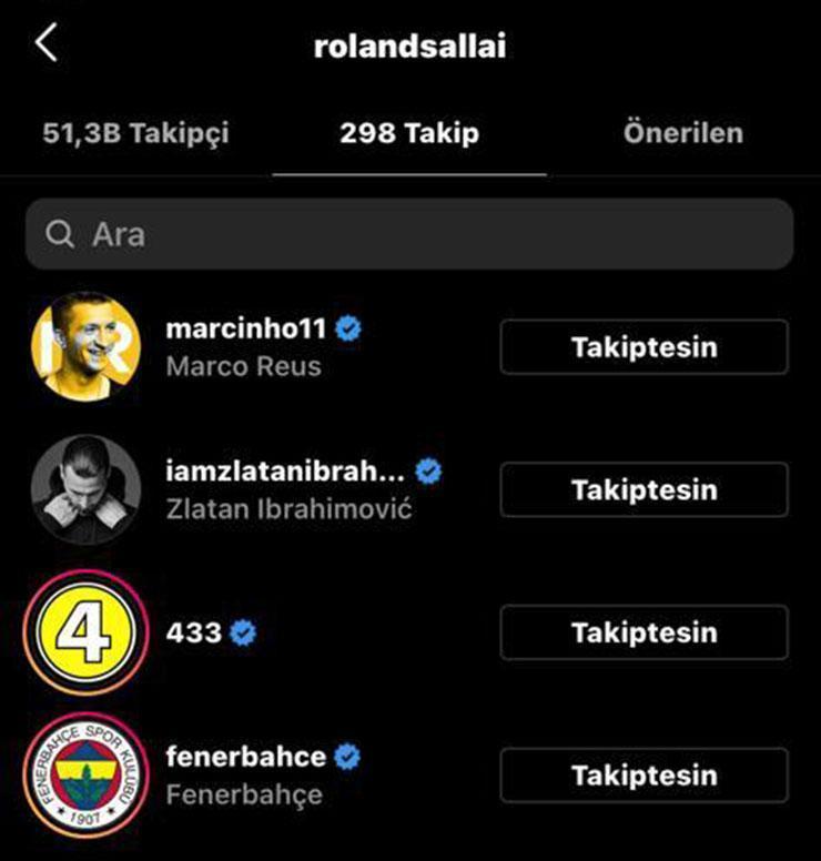 Flaş gelişme Roland Sallai Fenerbahçeyi takibe aldı