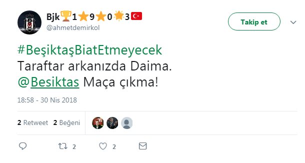 Beşiktaşlı taraftarlar isyan etti