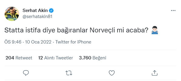 Fenerbahçe haberi: Serhat Akından Ali Koça gönderme