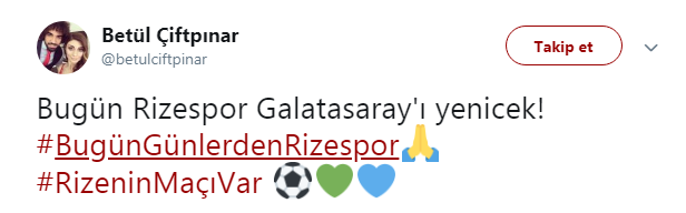 Sadık Çiftpınarın eşi Betül Çiftpınar koyu Fenerbahçeli çıktı