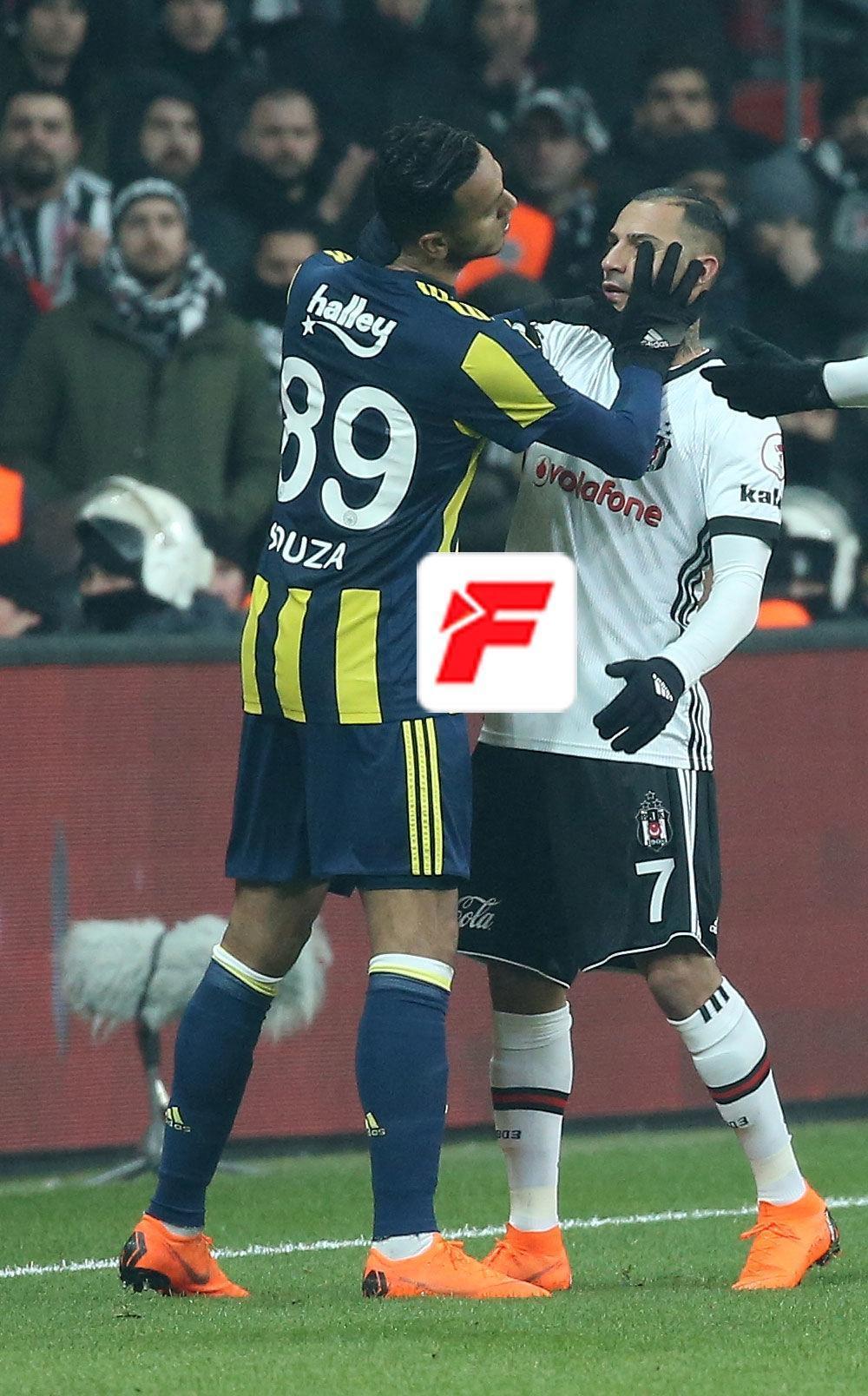 Beşiktaş-Fenerbahçe derbisinde olay Quaresma yumruk attı