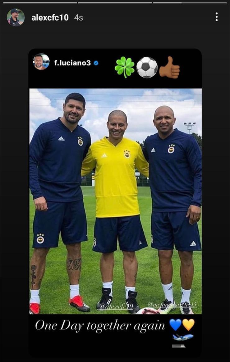 Alex de Souzadan flaş paylaşım Fenerbahçe...