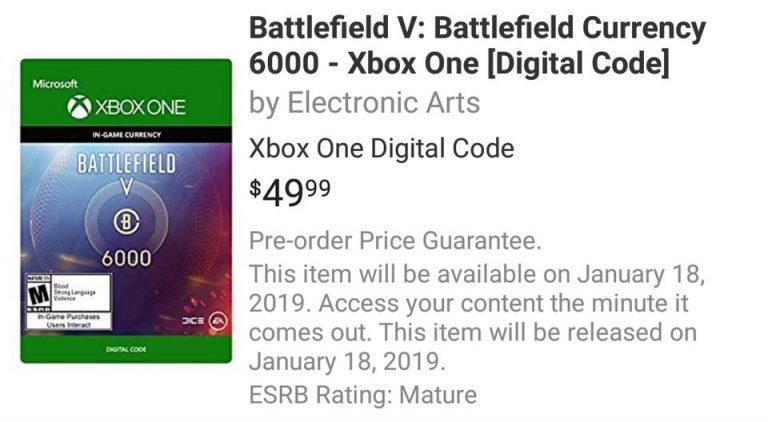 Battlefield 5e premium para birimi gelecek