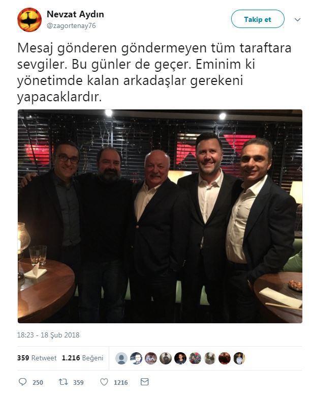 Trabzonsporun eski yöneticisi Nevzat Aydından olay paylaşım