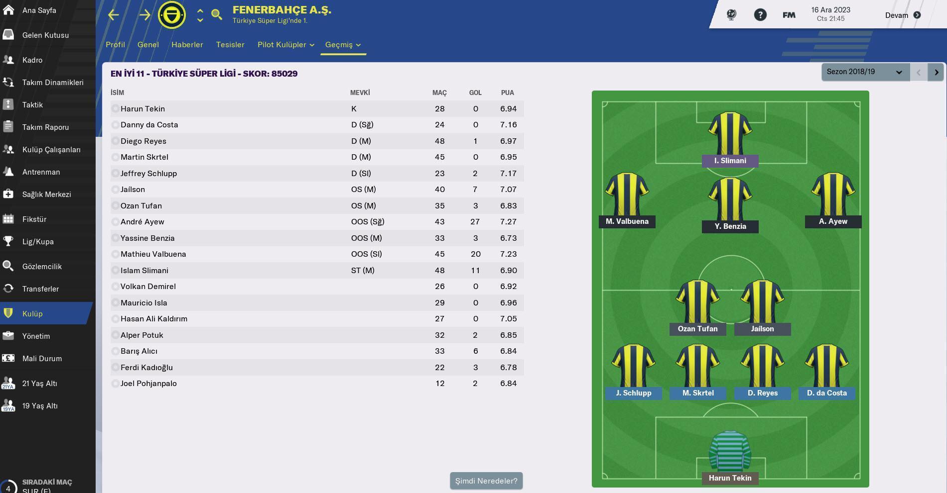 FM 2019 Fenerbahçe kariyer hikayesi 2018-2019 | Batuhan Özdemir