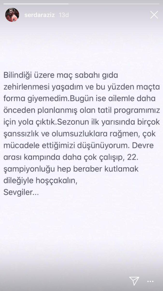 Galatasaraylı taraftarlar kızgın Serdar Azizden açıklama geldi