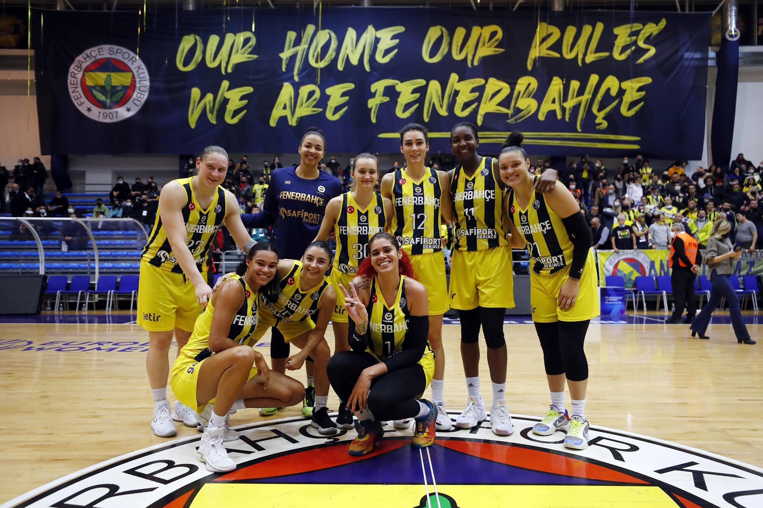 Fenerbahçe, Galatasarayı potada farklı yendi: 107-62