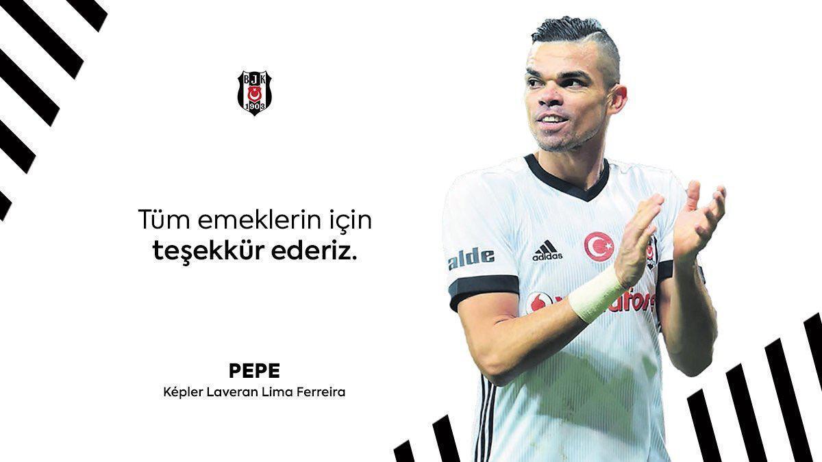 Beşiktaştan Pepeye teşekkür mesajı