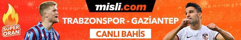 Trabzonspor - Gaziantep FK maçı iddaa oranları Heyecan misli.comda