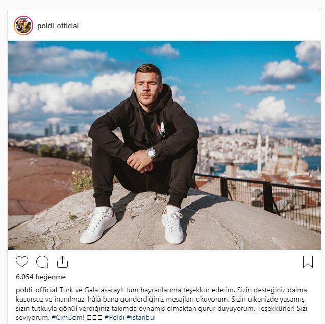 Lukas Podolski Galatasaray taraftarını unutamıyor