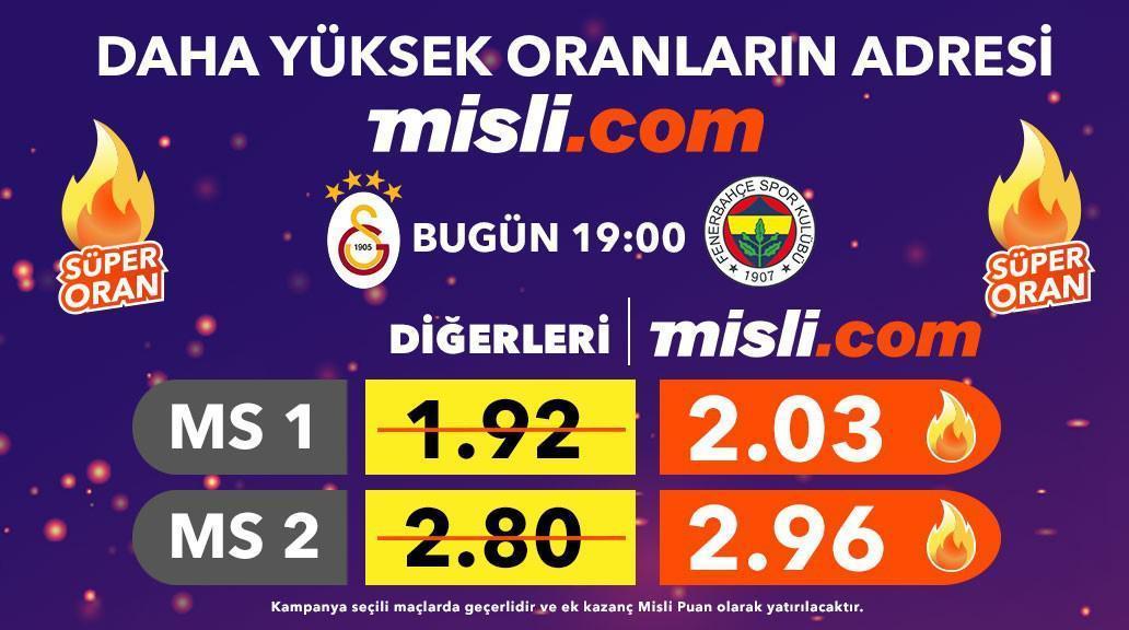 (ÖZET) Galatasaray-Fenerbahçe maç sonucu: 1-2