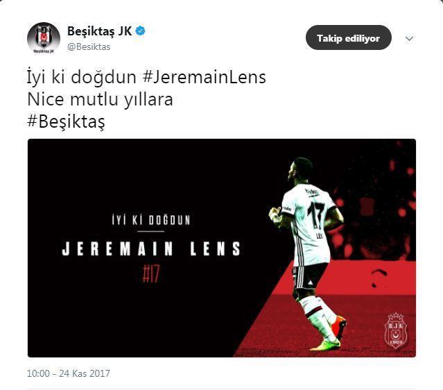 Beşiktaşlı taraftarlardan Jeremain Lens patlaması: Yallah Fenere