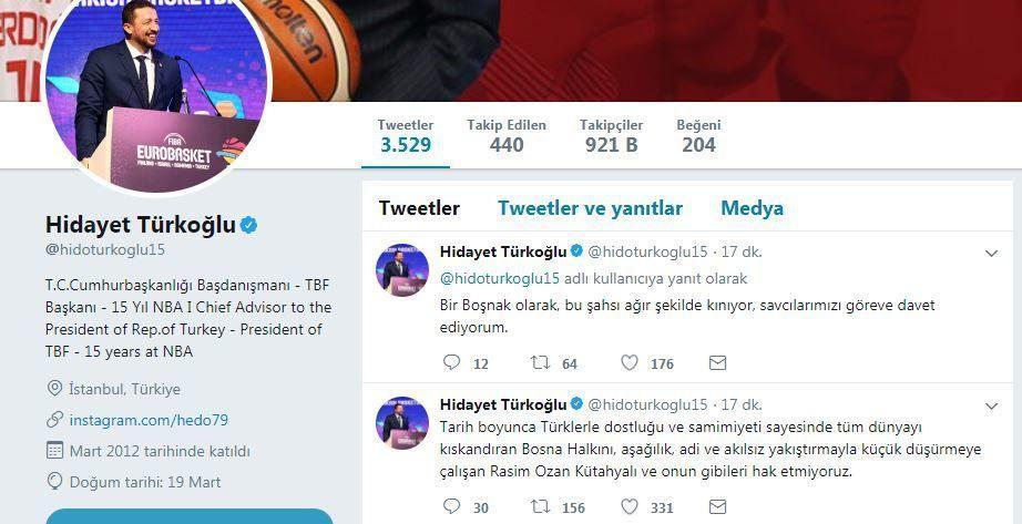 Hidayet Türkoğlundan Rasim Ozan Kütahyalıya: Aşağılık, adi...