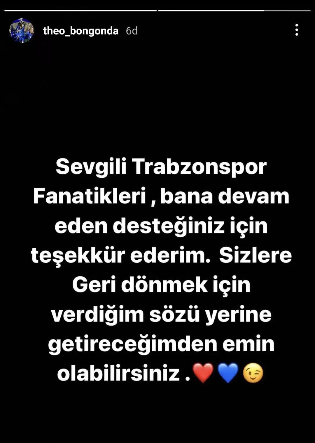 Trabzonspordan Bongonda bombası