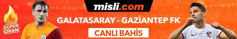 Galatasaray - Gaziantep FK maçı iddaa oranları Heyecan misli.comda