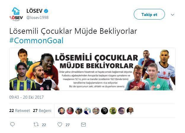 LÖSEVden Türkiyedeki futbolculara çağrı