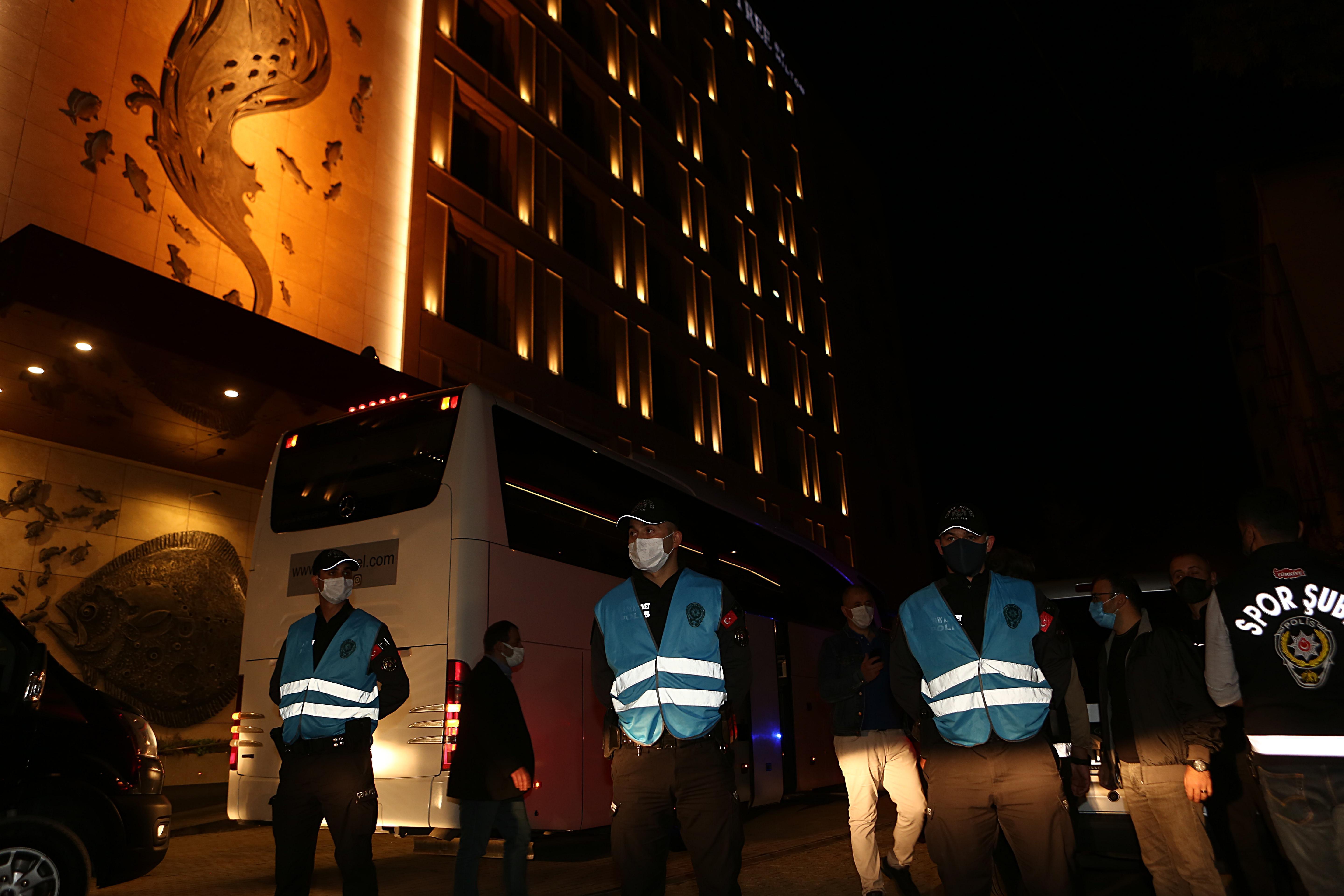 Trabzonda Fenerbahçe için geniş güvenlik önlemi