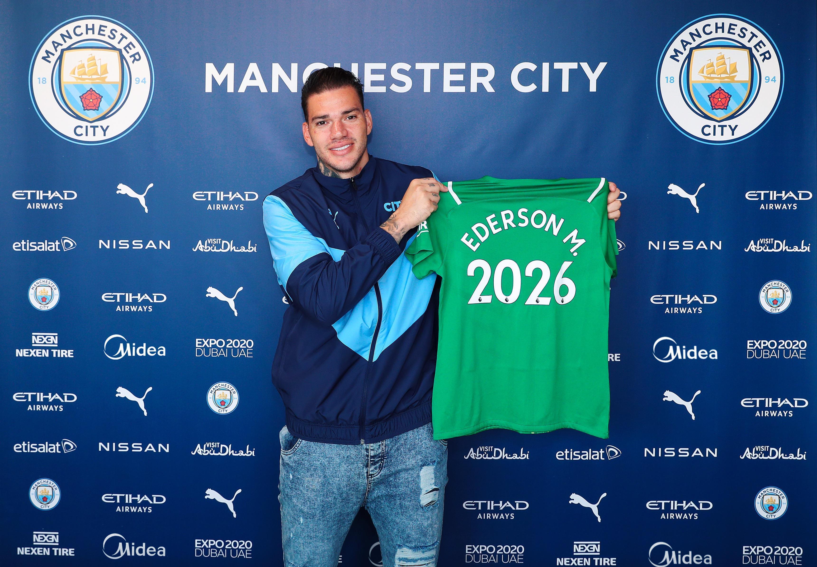 Ederson, 2026 yılına kadar Manchester Cityde