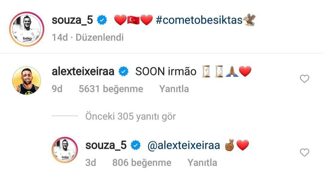 Son dakika Alex Teixeiradan flaş Beşiktaş paylaşımı