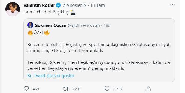 Son dakika Rosierden Galatasaray açıklaması