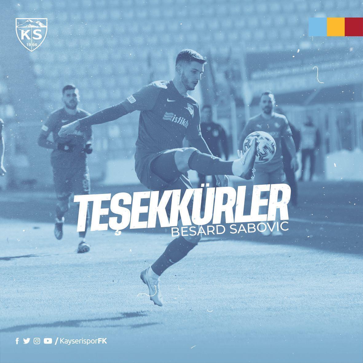 Khimki, Kayserispordan Besard Sabovici transfer etti
