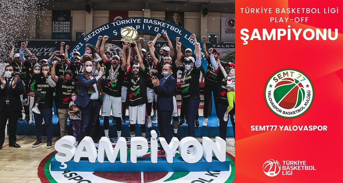Samsunsporu deviren Semt77 Yalovaspor, ING Basketbol Süper Lige yükseldi