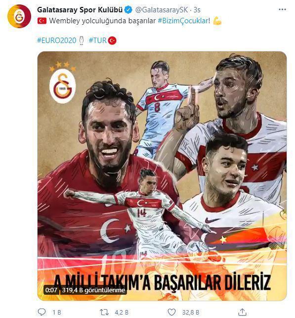 Galatasarayın Hakan Çalhanoğlu paylaşımı heyecanlandırdı