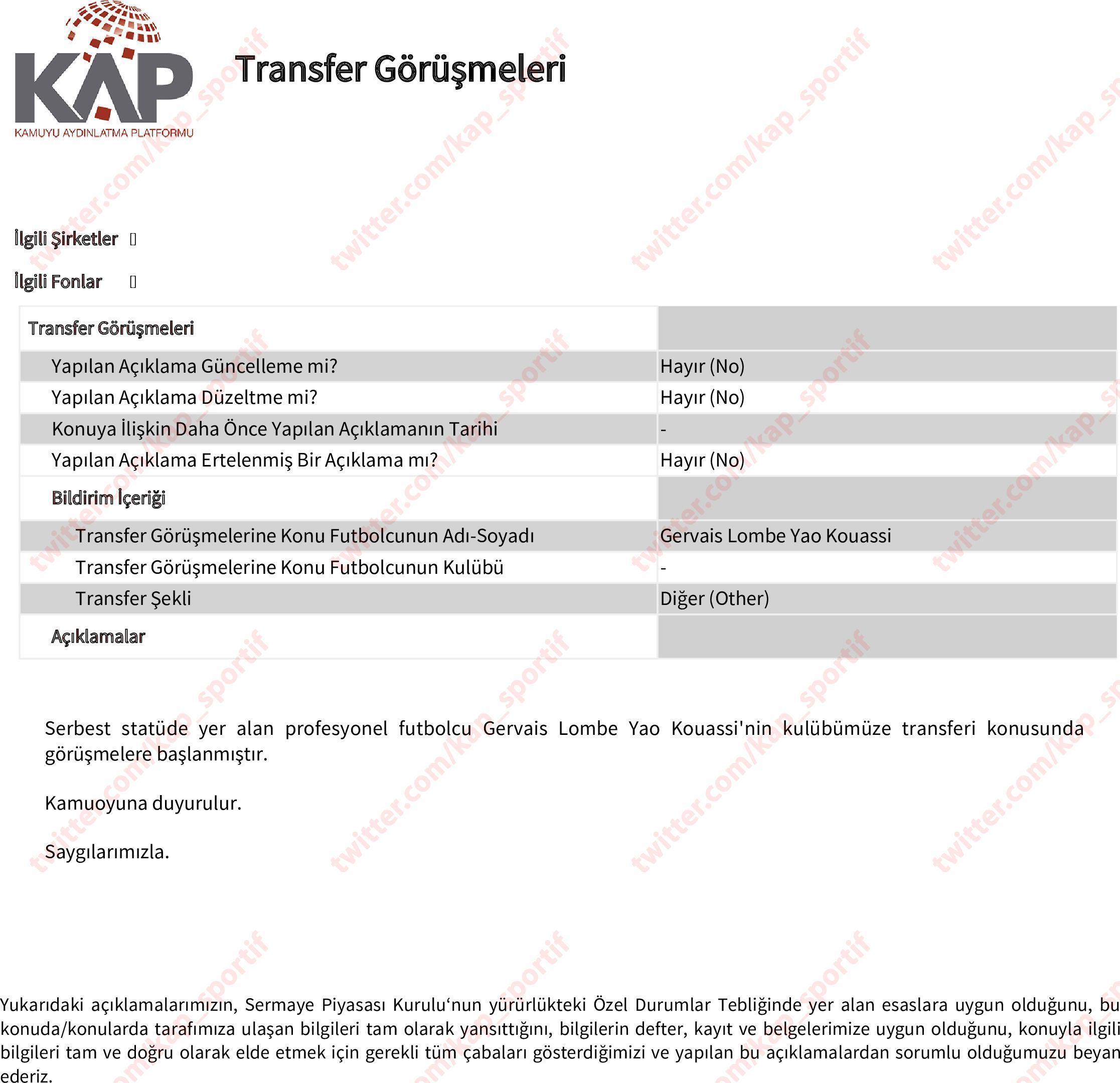SON DAKİKA Trabzonspor Bruno Peres ve Gervinhoyu KAPa bildirdi