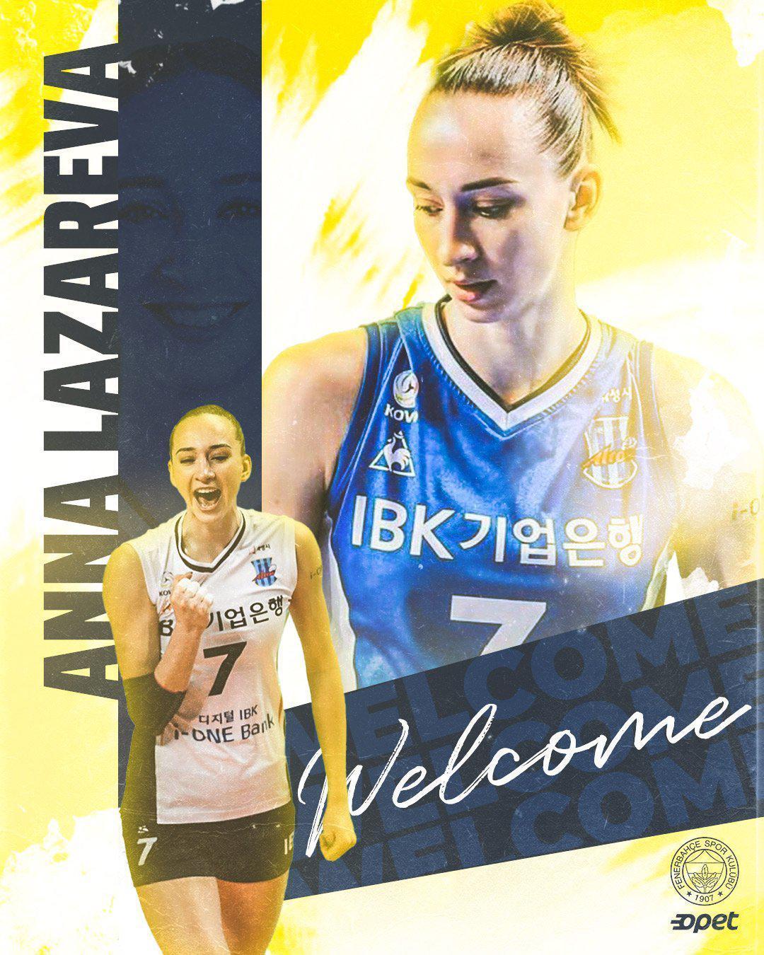 Fenerbahçe, Anna Lazarevayı transfer etti