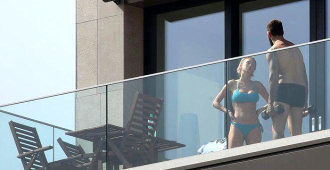 Spor spikeri Diletta Leottanın balkon karantinası olay oldu