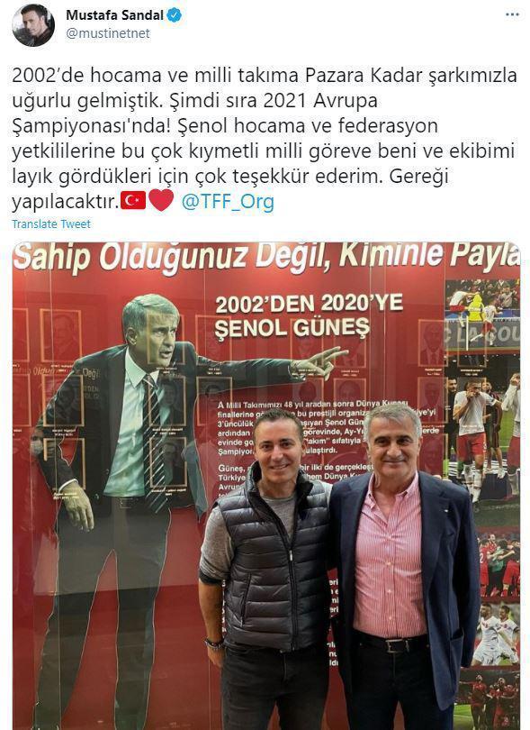 Mustafa Sandal, Şenol Güneşe cevap verdi Euro 2020 için şarkı...