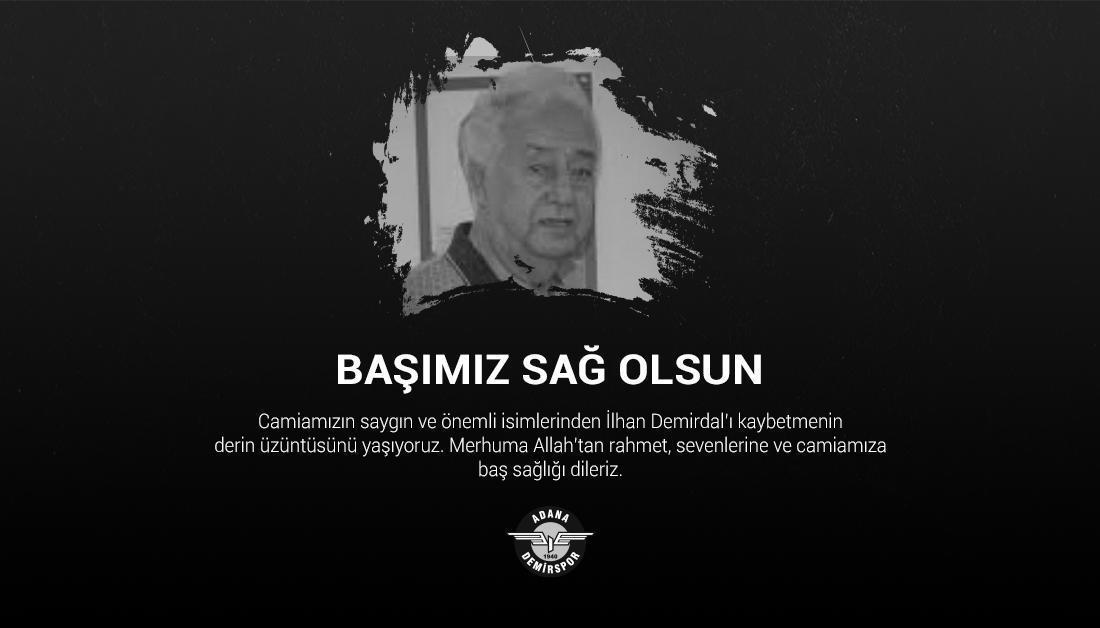 Adana Demirsporlu eski sutopu oyuncusu İlhan Demirdal vefat etti