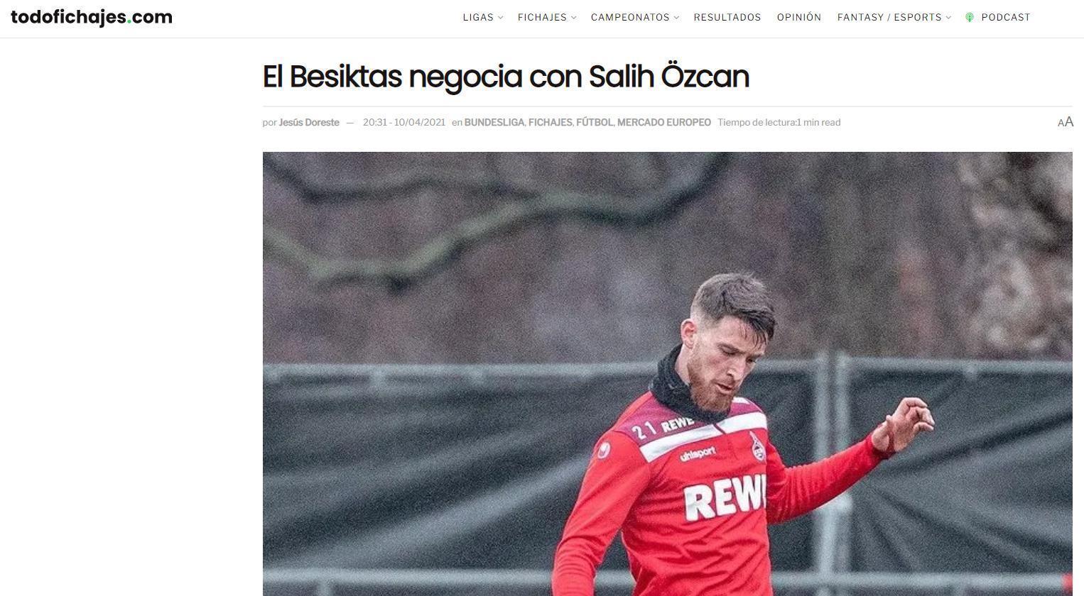 Beşiktaş, Salih Özcan transferini bitiriyor