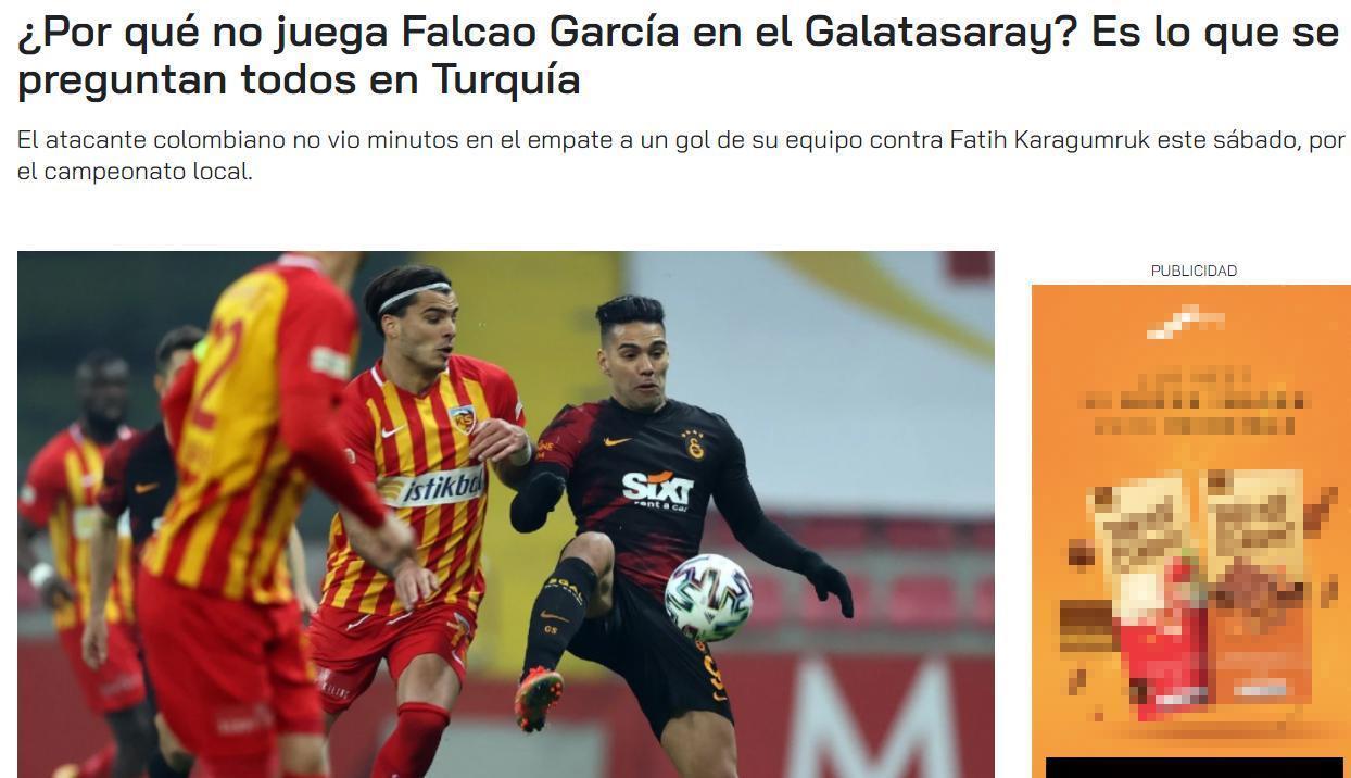 Kolombiya basını Falcaonun oynatılmamasını eleştirdi