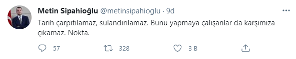 Fenerbahçe yöneticisi Metin Sipahioğlundan flaş paylaşım
