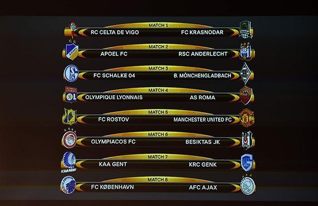 Uefa kura çekimi 2017 Son 16 turu eşleşmeleri