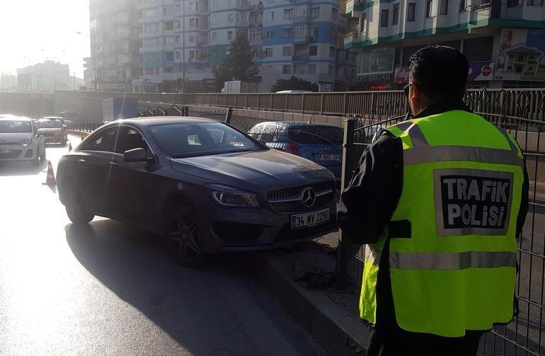 Antalyasporlu futbolcu Deniz Kadah kaza yaptı
