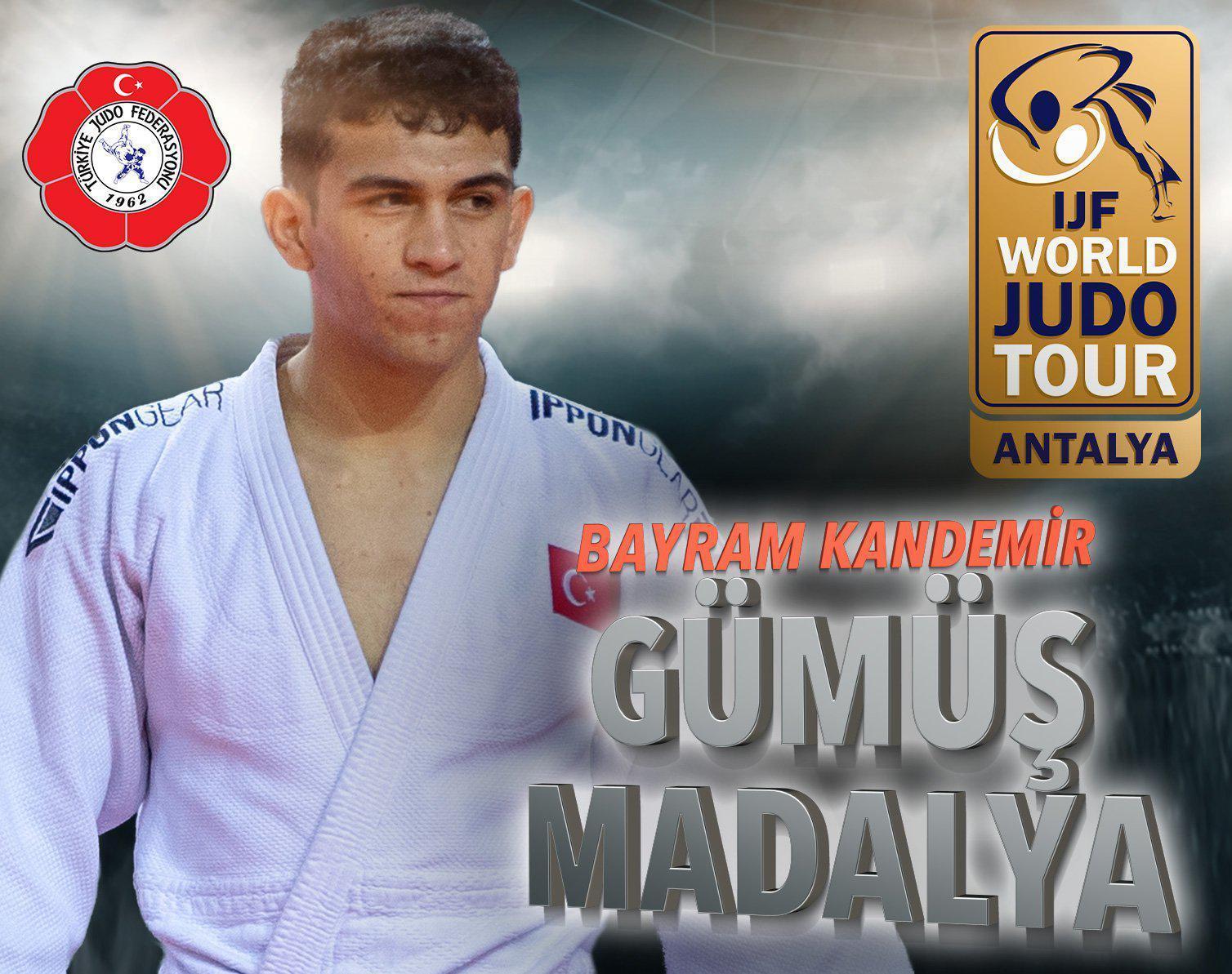 Antalya Grand Slamde Bayram Kandemirden gümüş madalya